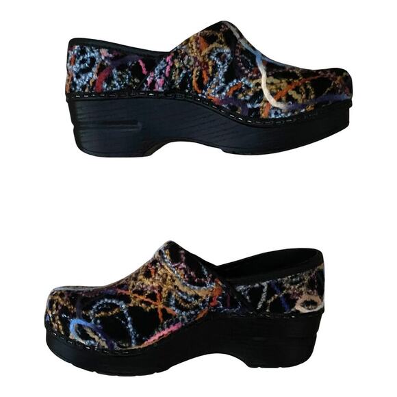 Dansko Clogs Women's Fabric Leather Colorful Nurse Slip-Ons Size EU 35 US 5 - Picture 2 of 16